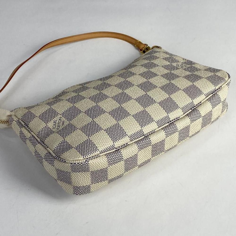 Pochette Accessoire Makeup Makeup Bag in Bag Accessory Pouch Damier Azur White - Picture 2 of 6